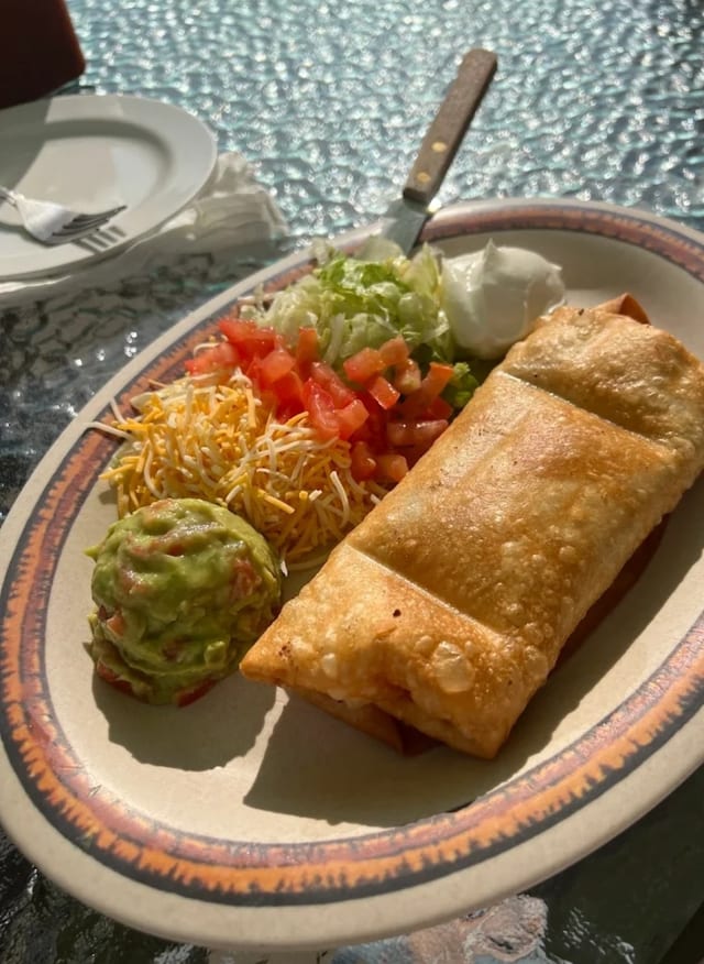 Double Stuffed Chimichanga.
